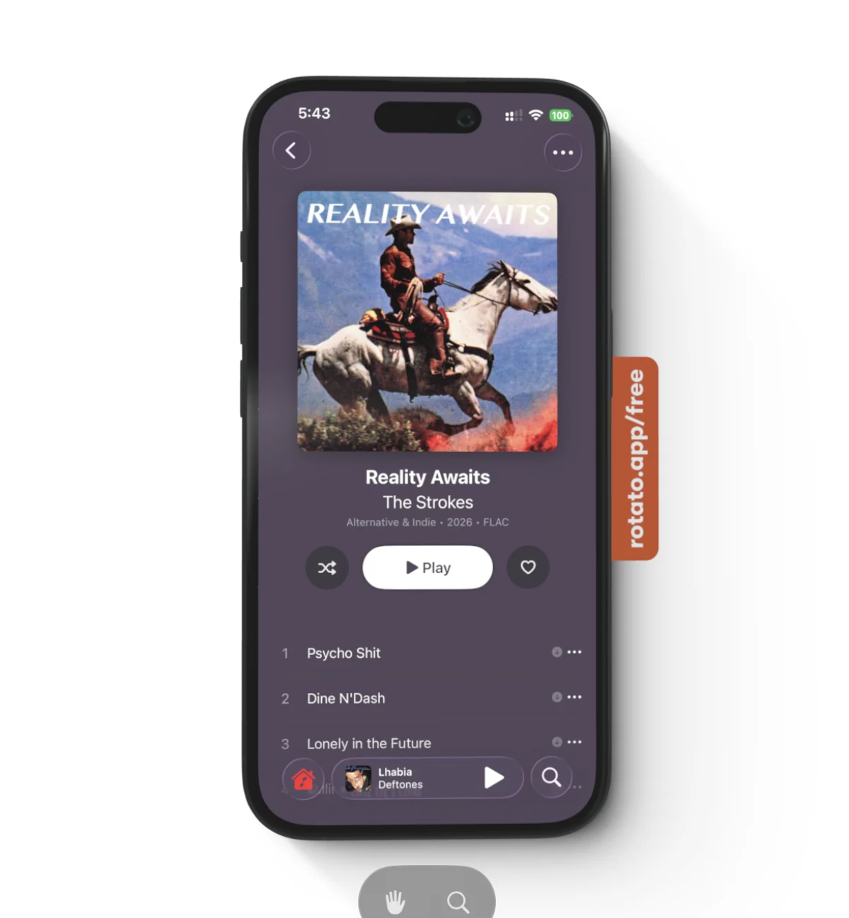 The same mockup exported from Rotato with a watermark